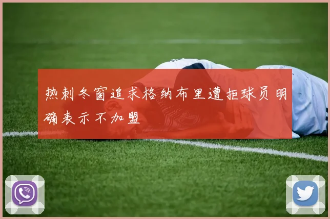 热刺冬窗追求格纳布里遭拒球员明确表示不加盟